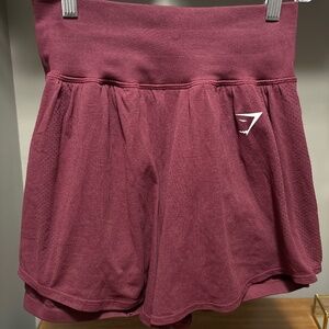 Maroon Gymshark Shorts